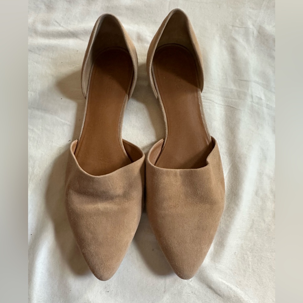 Vince Nina flats suede nude size 10